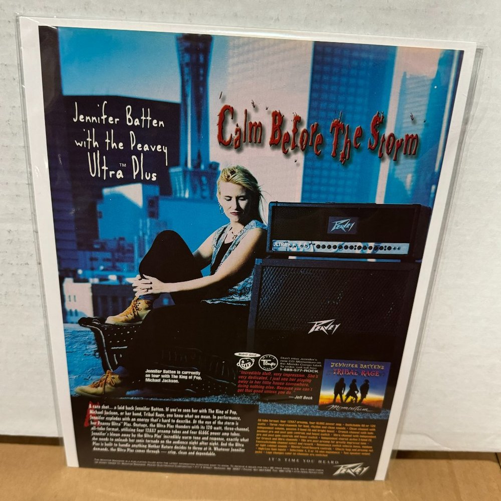 Jennifer Batten - Peavey Amps - 1997 Print Advertisement